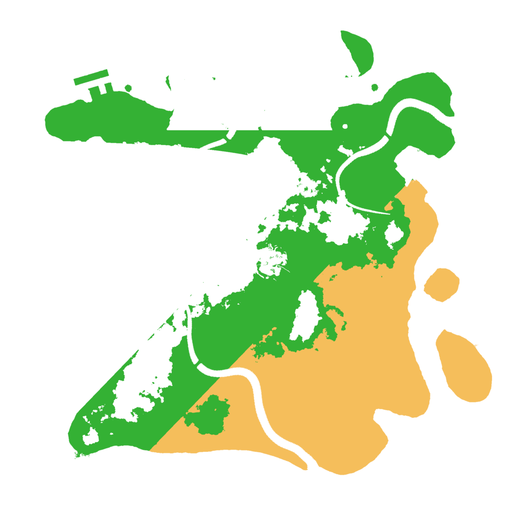 Biome Rust Map: Procedural Map, Size: 3000, Seed: 79084086