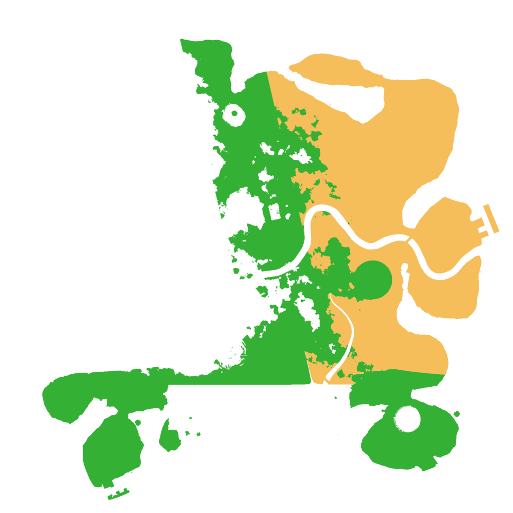 Biome Rust Map: Procedural Map, Size: 3500, Seed: 103254923