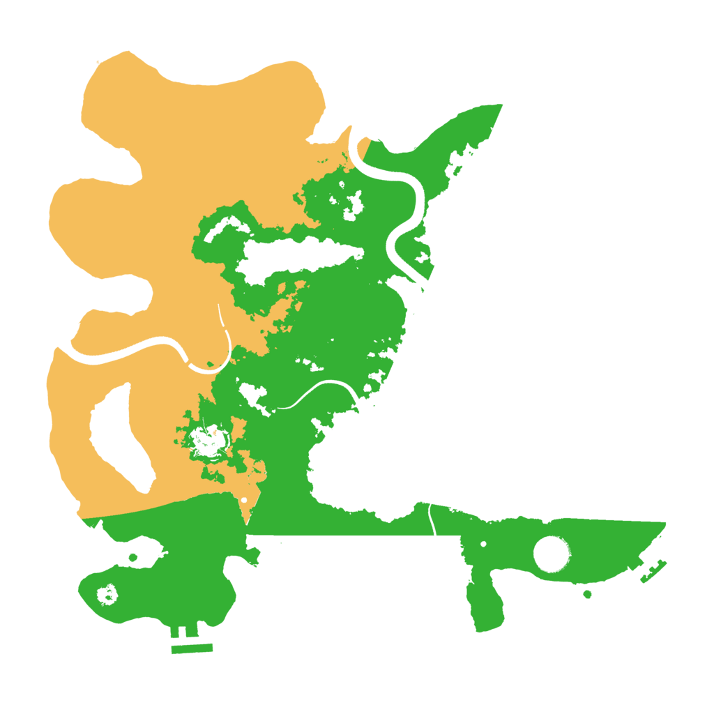 Biome Rust Map: Procedural Map, Size: 3500, Seed: 31249