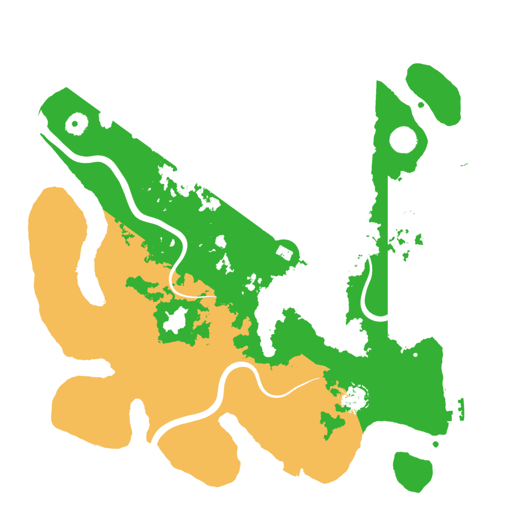 Biome Rust Map: Procedural Map, Size: 3500, Seed: 1729223408