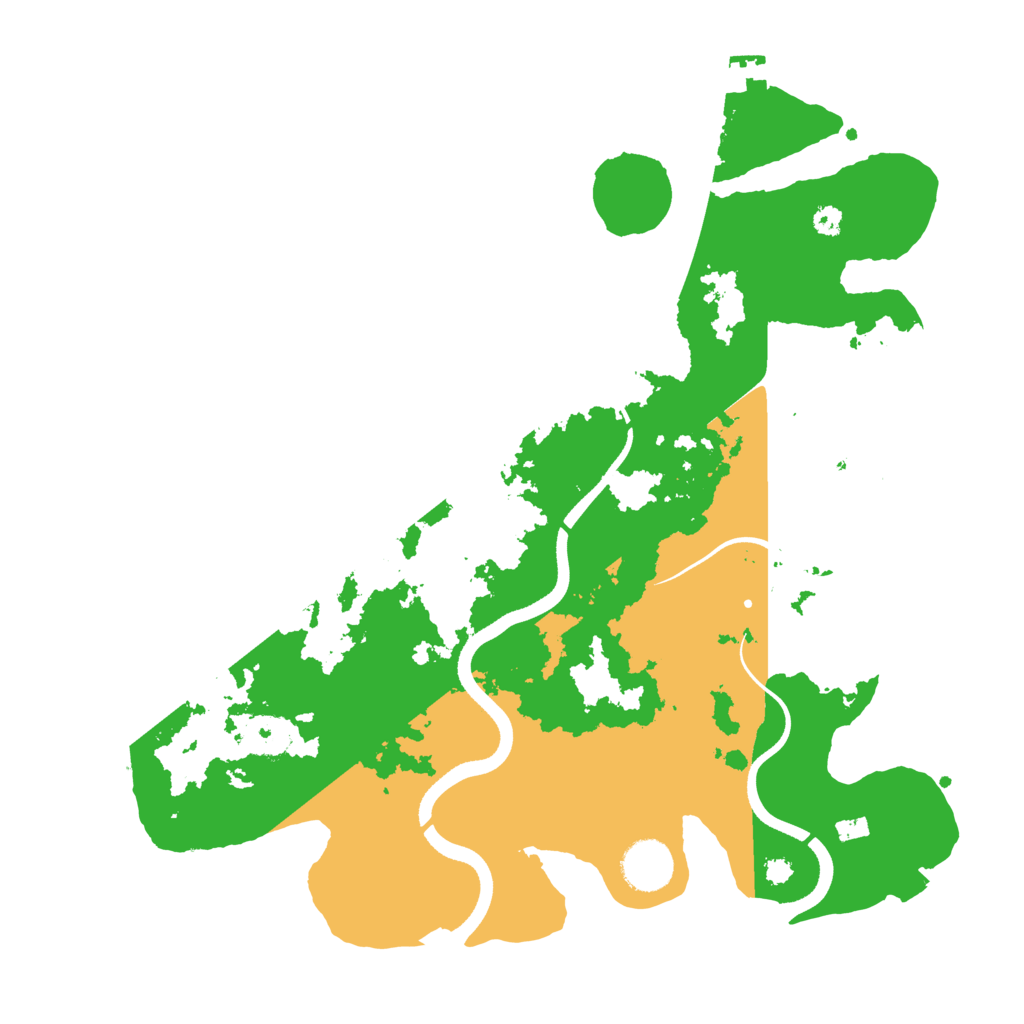 Biome Rust Map: Procedural Map, Size: 3500, Seed: 74352076