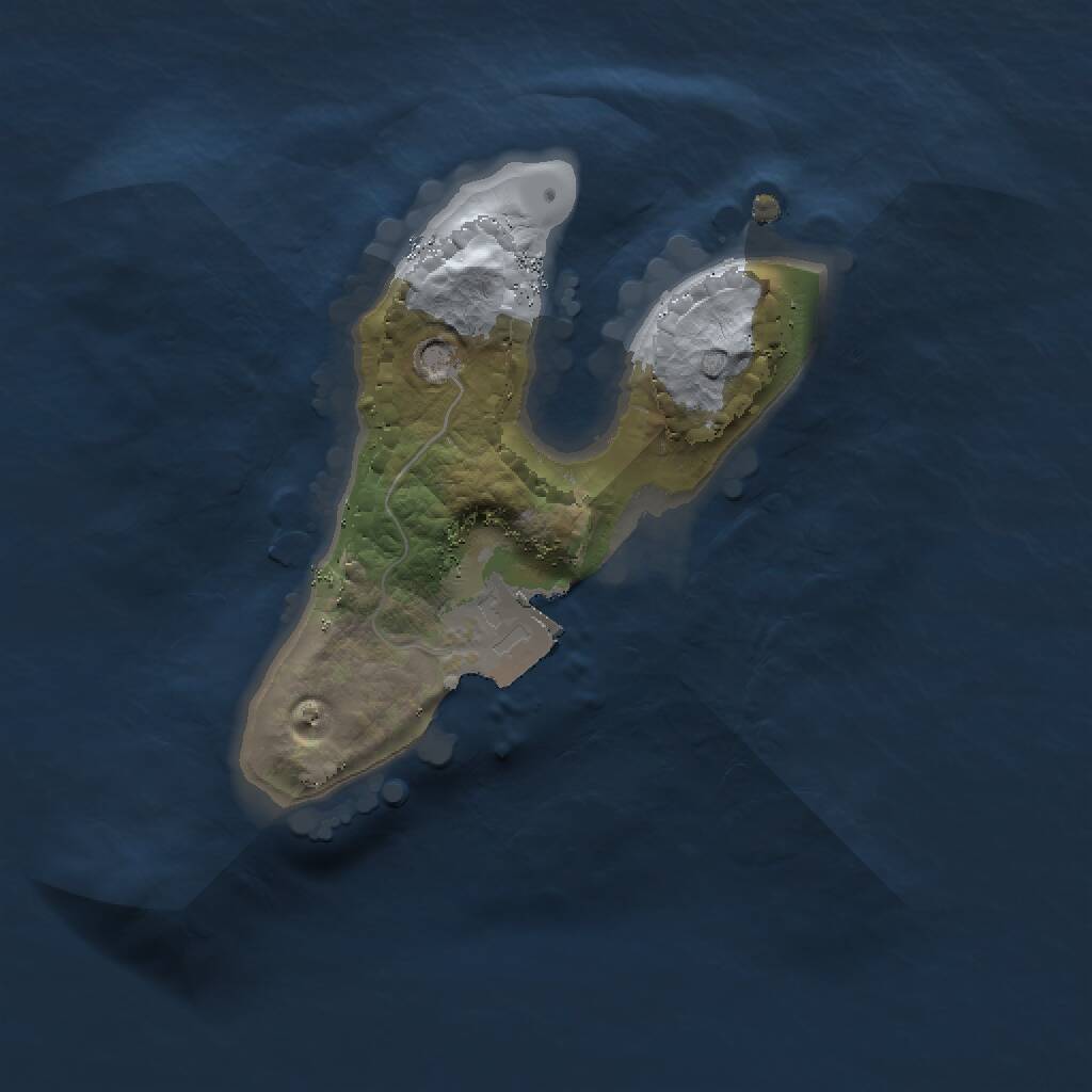 Rust Map: Procedural Map, Size: 1500, Seed: 256067231, 1 Monuments