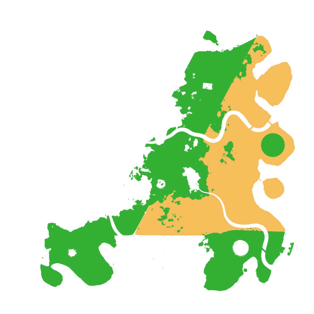 Biome Rust Map: Procedural Map, Size: 3500, Seed: 839352105