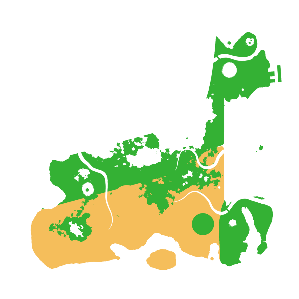 Biome Rust Map: Procedural Map, Size: 3600, Seed: 12495