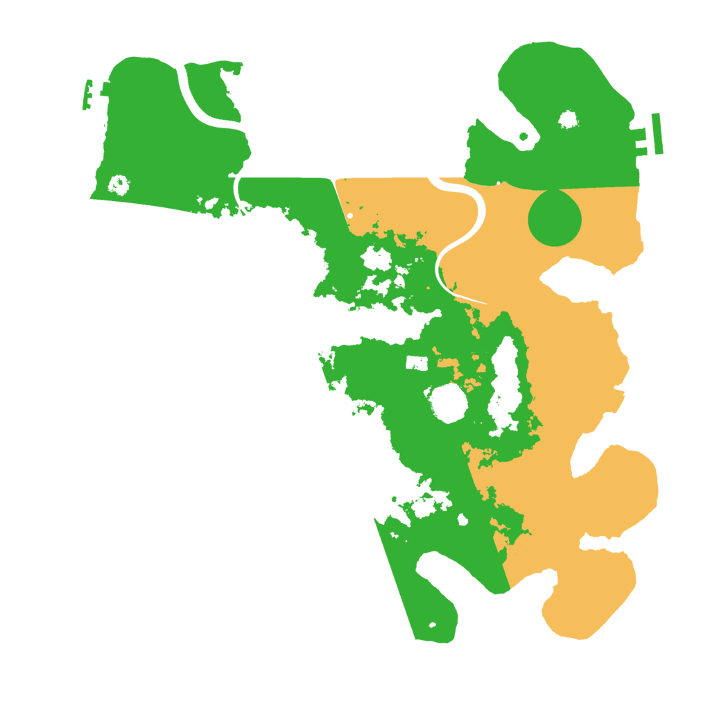Biome Rust Map: Procedural Map, Size: 3500, Seed: 22344418