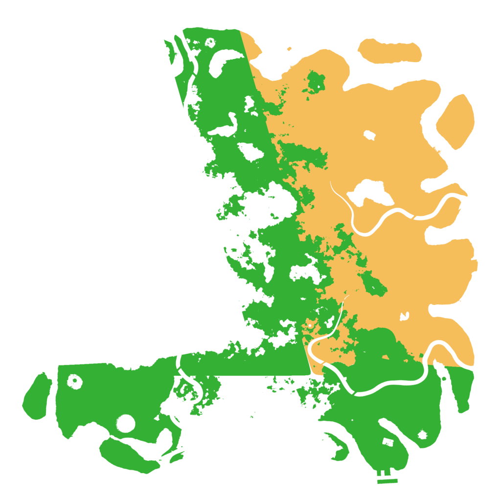 Biome Rust Map: Procedural Map, Size: 4999, Seed: 107694849