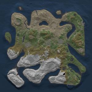 Thumbnail Rust Map: Procedural Map, Size: 3850, Seed: 2147483647, 18 Monuments