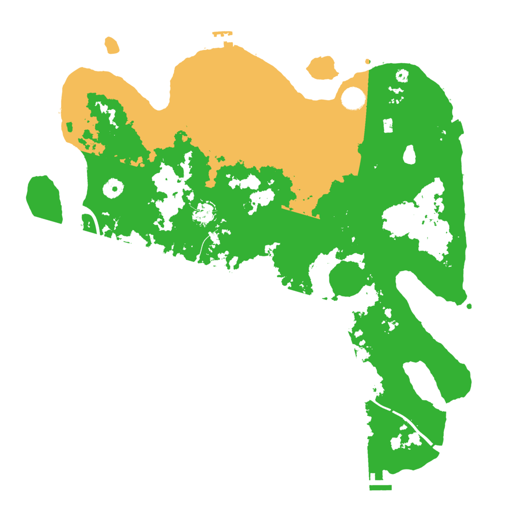 Biome Rust Map: Procedural Map, Size: 3850, Seed: 2147483647