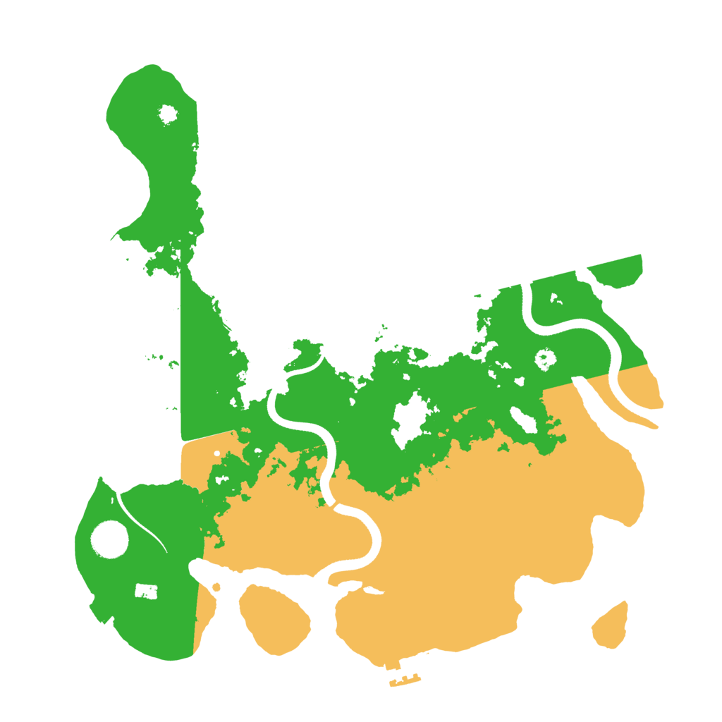 Biome Rust Map: Procedural Map, Size: 3500, Seed: 803374958