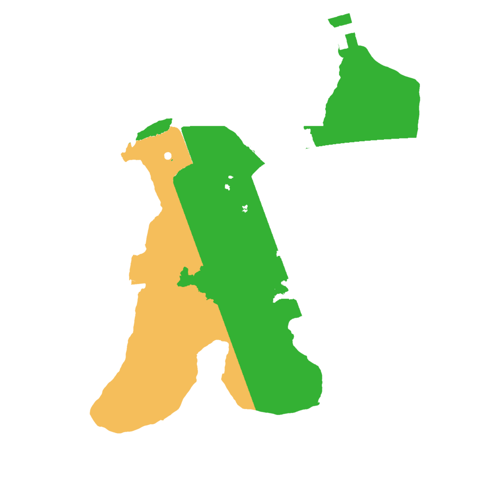 Biome Rust Map: Procedural Map, Size: 2000, Seed: 68139491