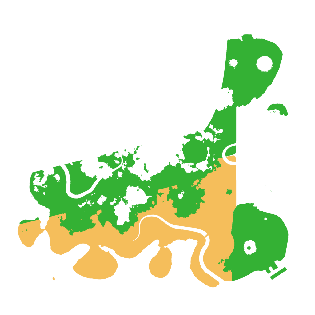 Biome Rust Map: Procedural Map, Size: 3500, Seed: 541247805