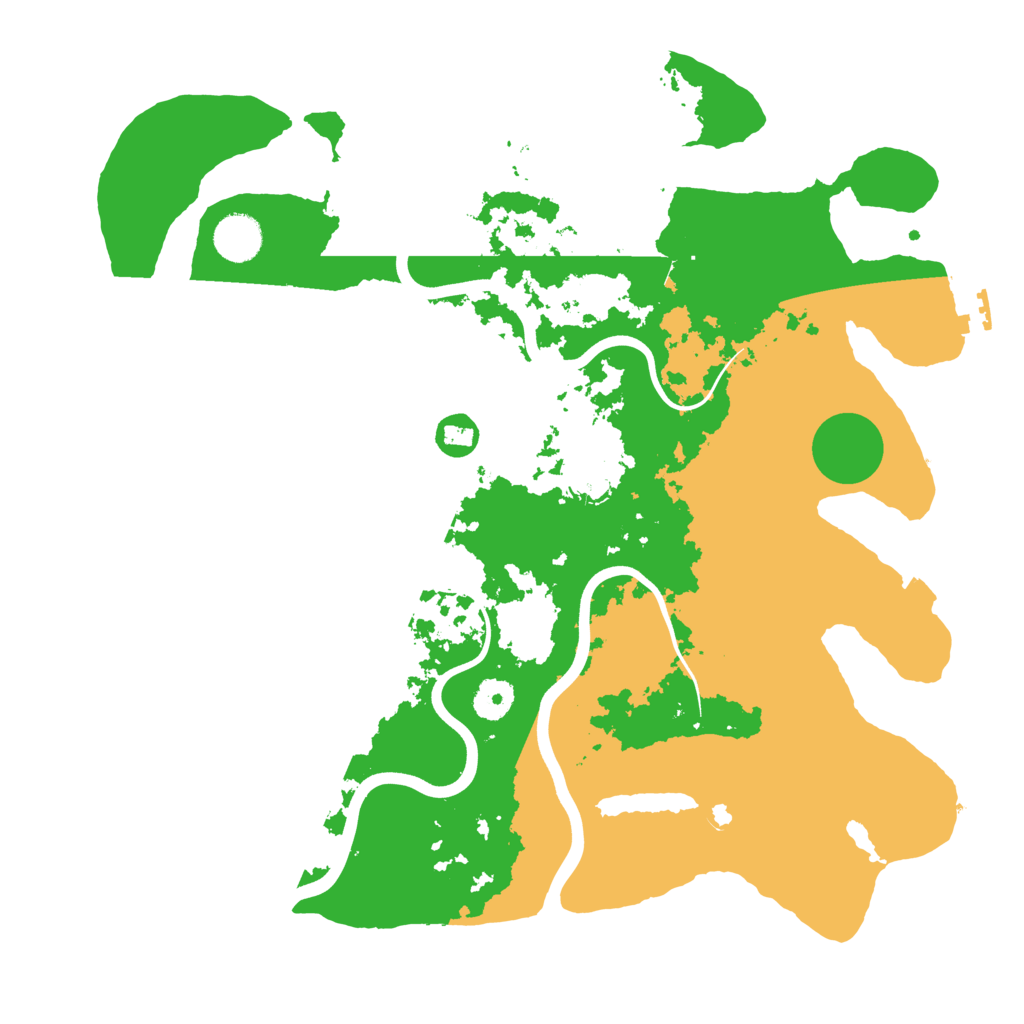 Biome Rust Map: Procedural Map, Size: 3800, Seed: 1415924825