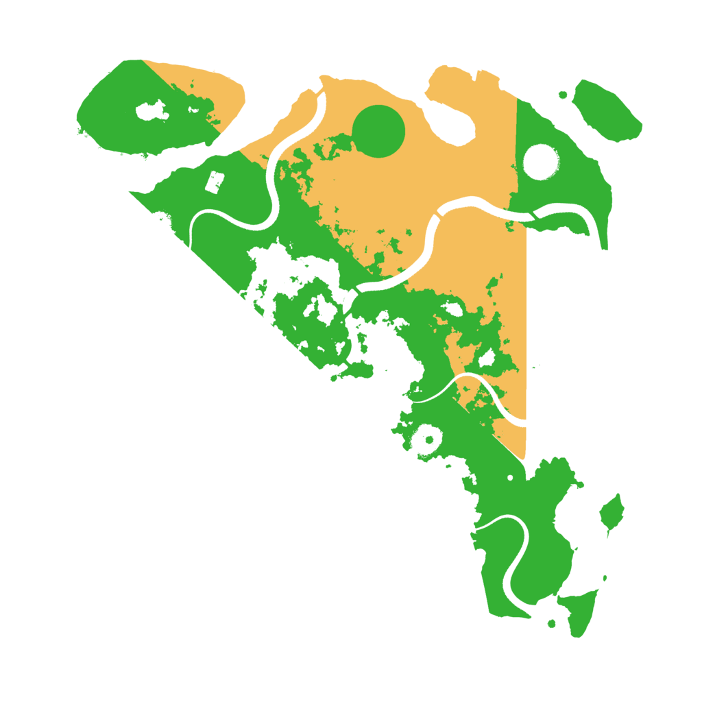 Biome Rust Map: Procedural Map, Size: 3500, Seed: 238067384