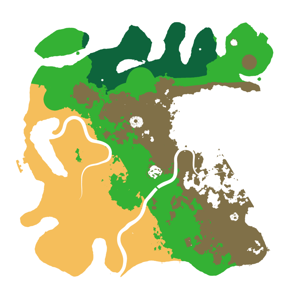 Biome Rust Map: Procedural Map, Size: 3500, Seed: 707896