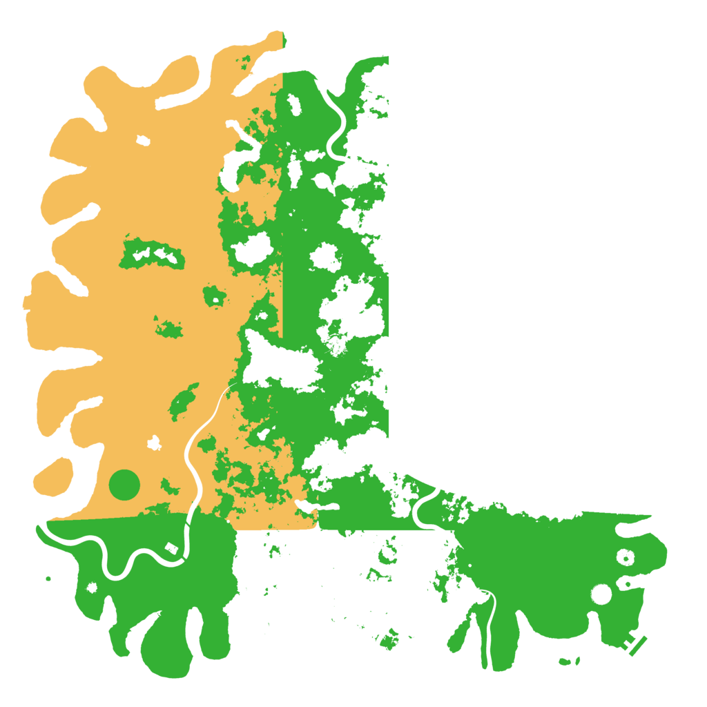 Biome Rust Map: Procedural Map, Size: 6000, Seed: 64494