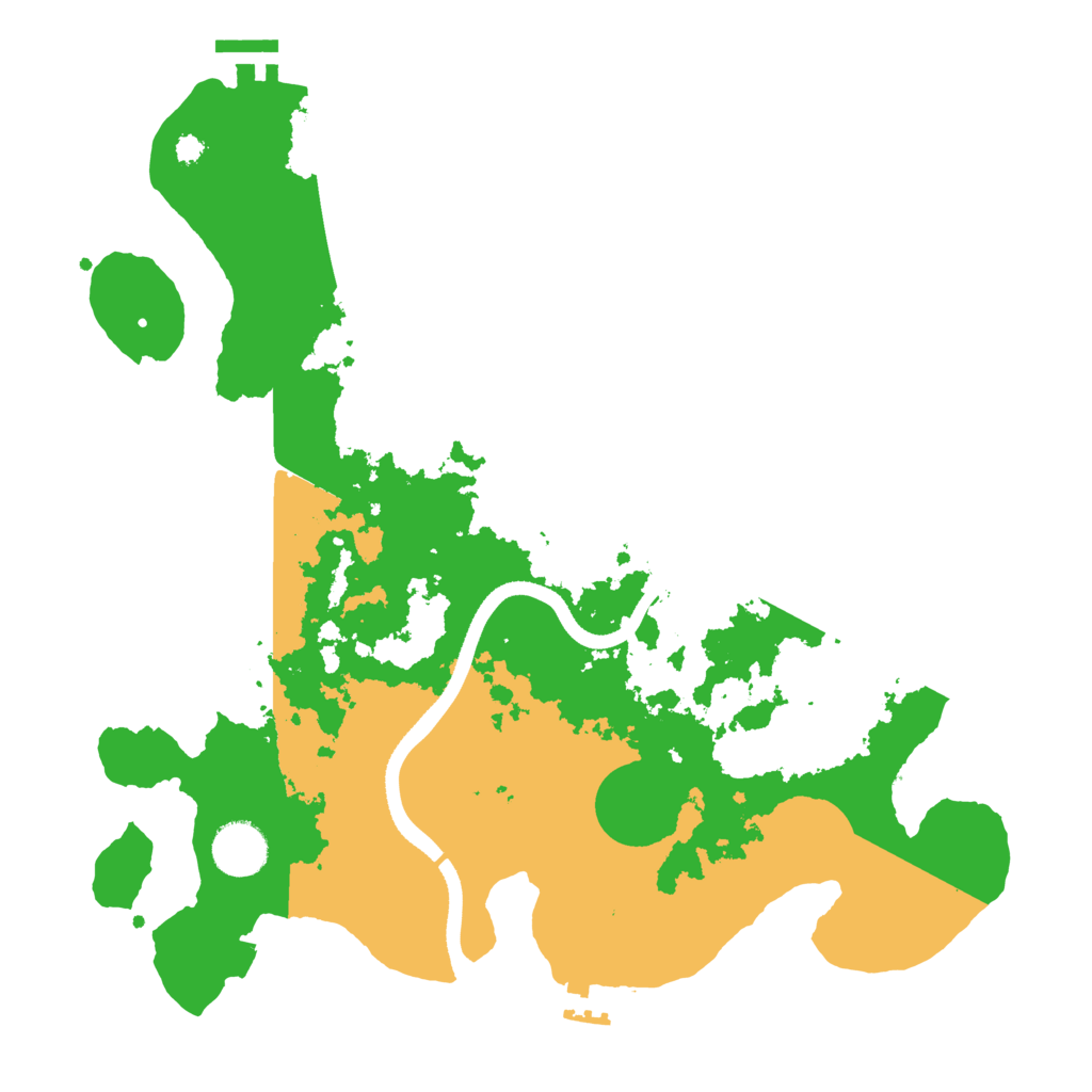 Biome Rust Map: Procedural Map, Size: 3500, Seed: 1382867354