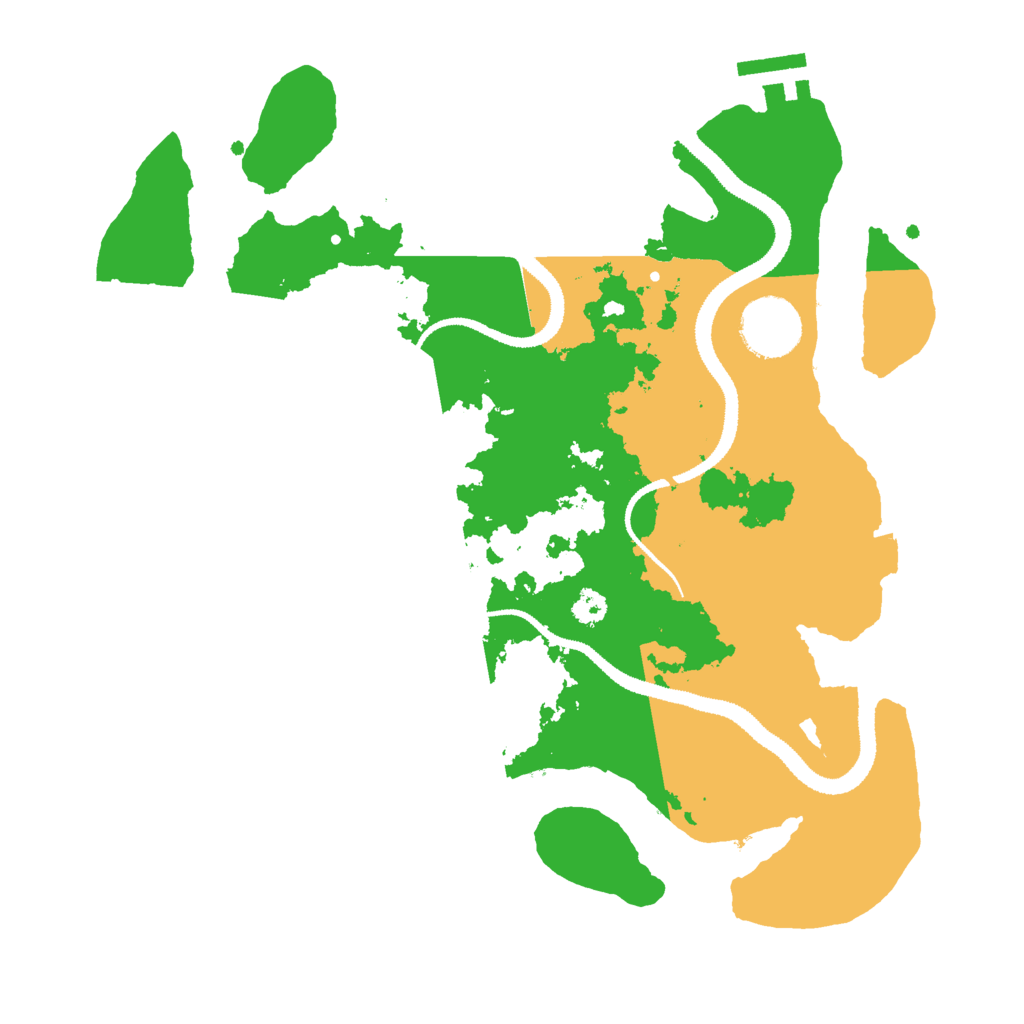 Biome Rust Map: Procedural Map, Size: 3000, Seed: 8743091