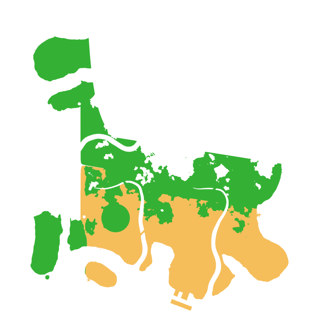 Biome Rust Map: Procedural Map, Size: 3000, Seed: 25360