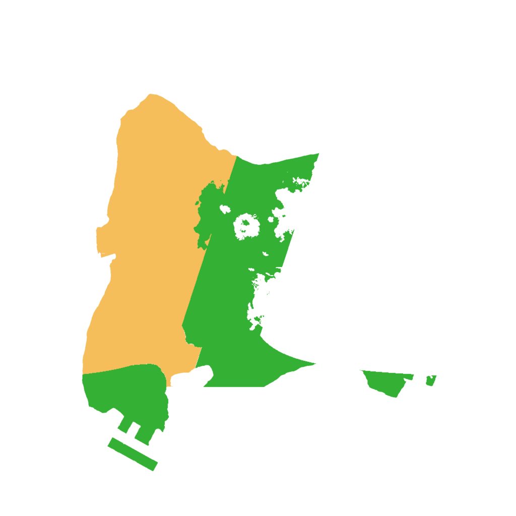 Biome Rust Map: Procedural Map, Size: 2000, Seed: 283956255