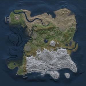 Thumbnail Rust Map: Procedural Map, Size: 3250, Seed: 1973884725, 13 Monuments