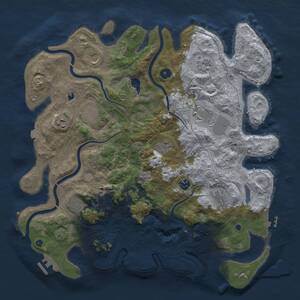Thumbnail Rust Map: Procedural Map, Size: 4250, Seed: 980248219, 17 Monuments