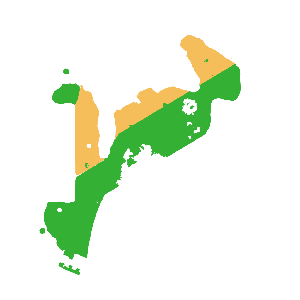 Biome Rust Map: Procedural Map, Size: 2000, Seed: 22424