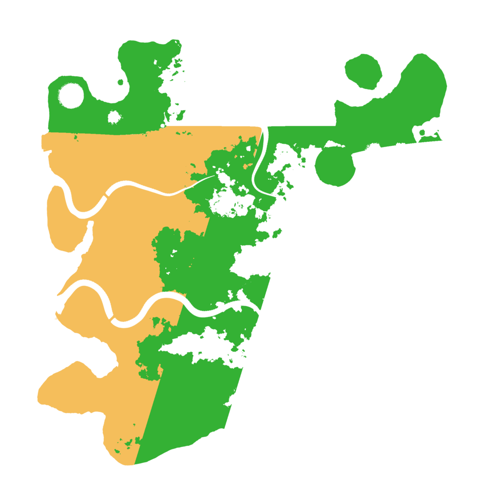 Biome Rust Map: Procedural Map, Size: 3500, Seed: 286425276