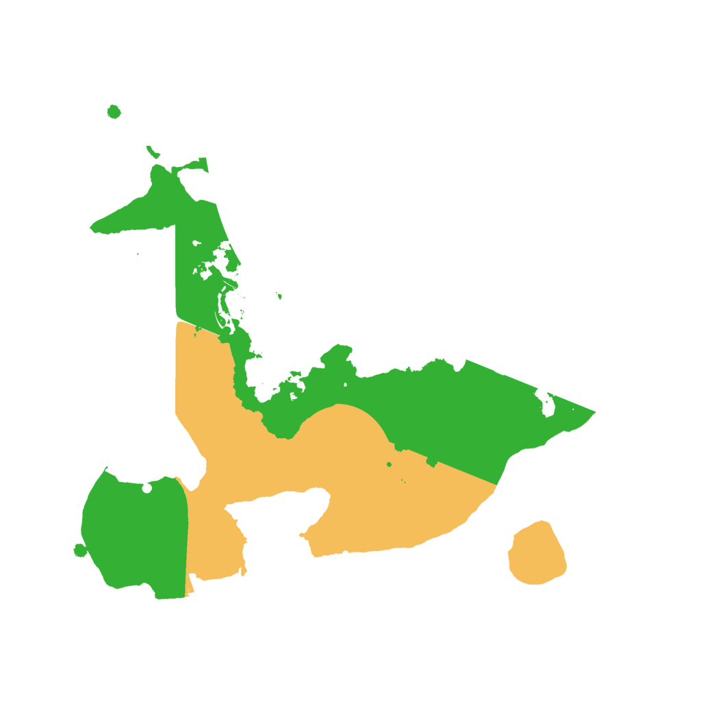 Biome Rust Map: Procedural Map, Size: 2100, Seed: 698205