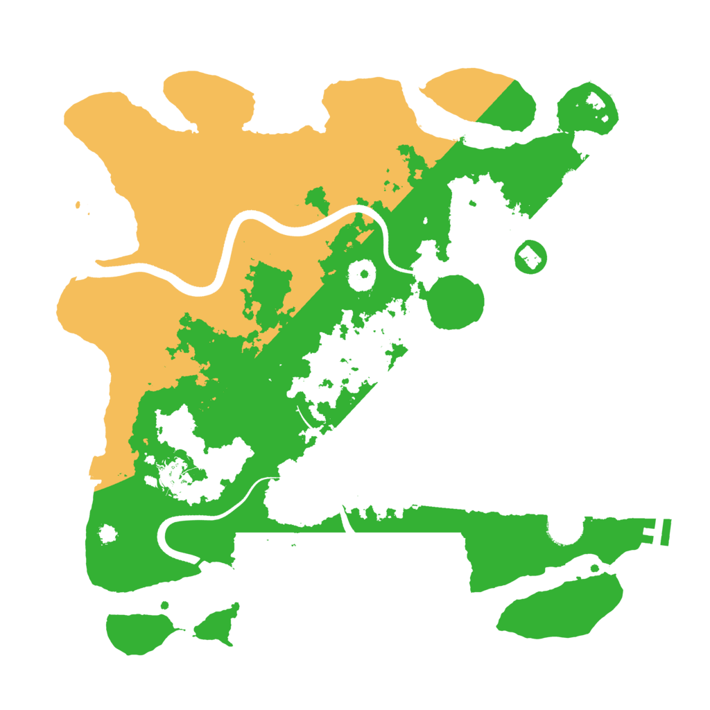 Biome Rust Map: Procedural Map, Size: 3500, Seed: 491534769