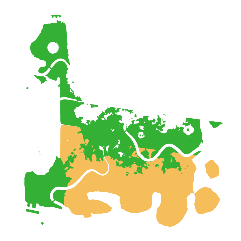 Biome Rust Map: Procedural Map, Size: 3700, Seed: 1288239535