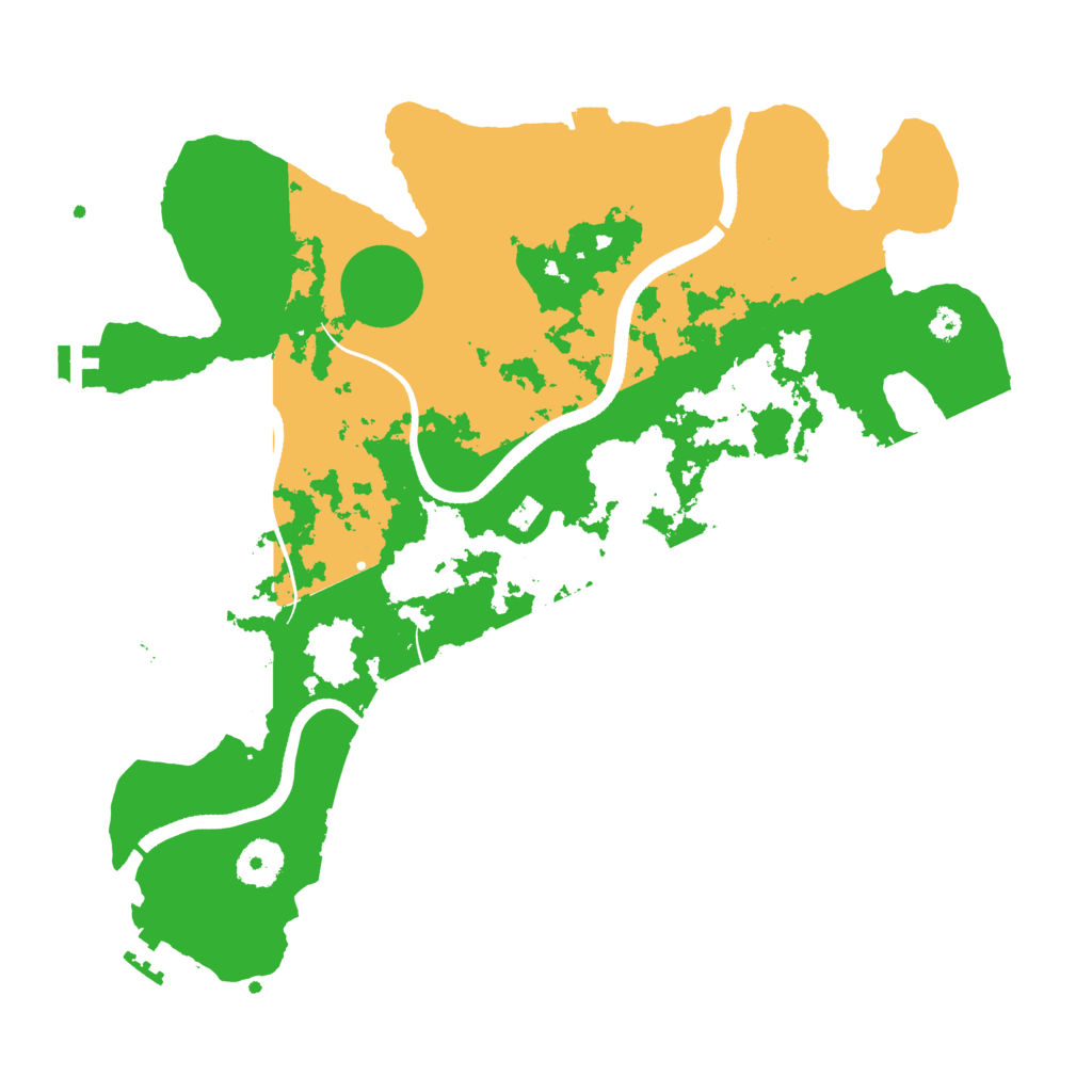 Biome Rust Map: Procedural Map, Size: 3500, Seed: 2418