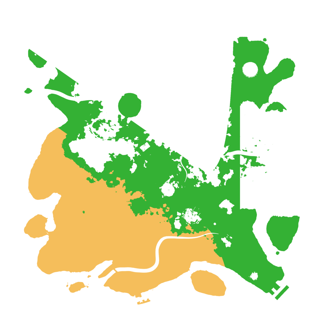 Biome Rust Map: Procedural Map, Size: 3700, Seed: 757416980