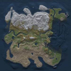 Thumbnail Rust Map: Procedural Map, Size: 4000, Seed: 865246879, 15 Monuments