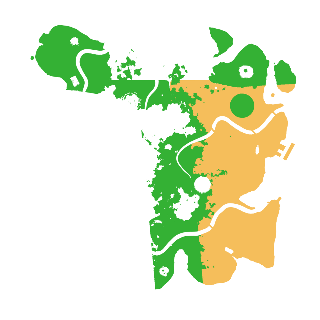 Biome Rust Map: Procedural Map, Size: 3500, Seed: 162604567
