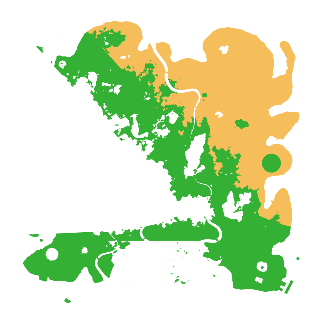 Biome Rust Map: Procedural Map, Size: 4500, Seed: 1220046455