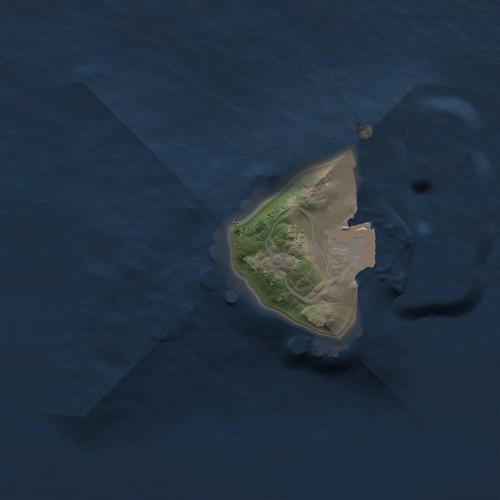 Rust Map: Procedural Map, Size: 1301, Seed: 100, 1 Monuments