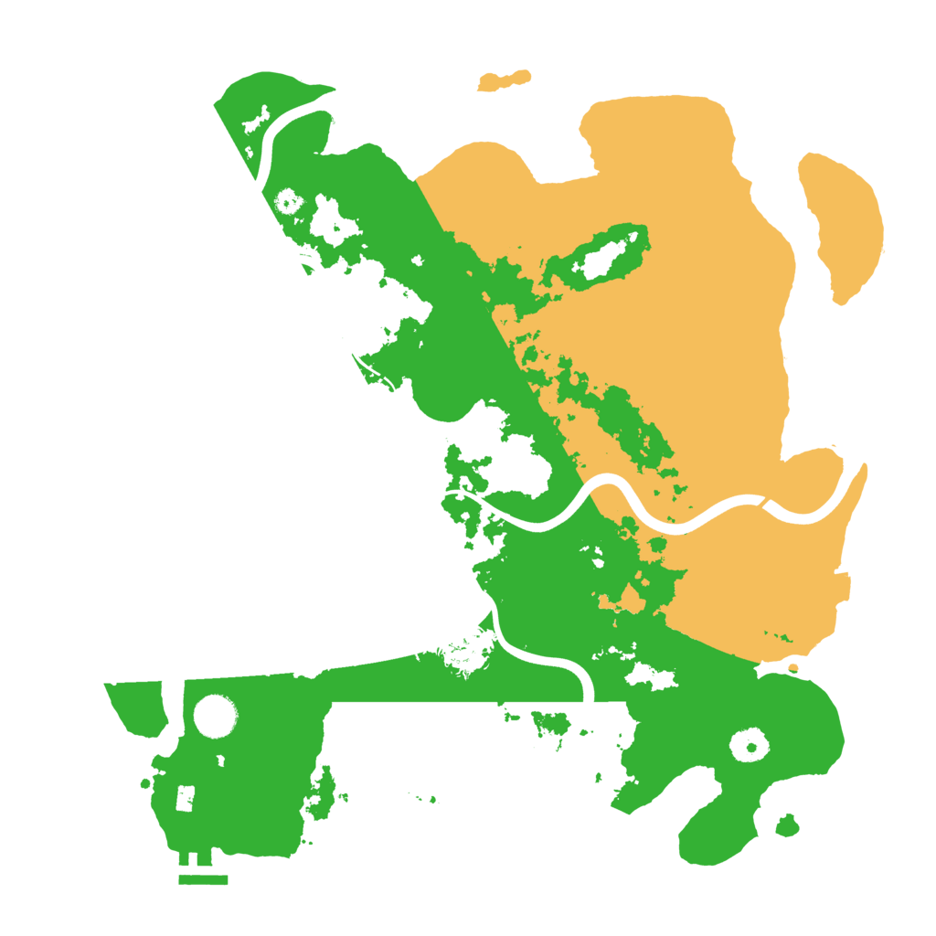 Biome Rust Map: Procedural Map, Size: 3850, Seed: 1485653087