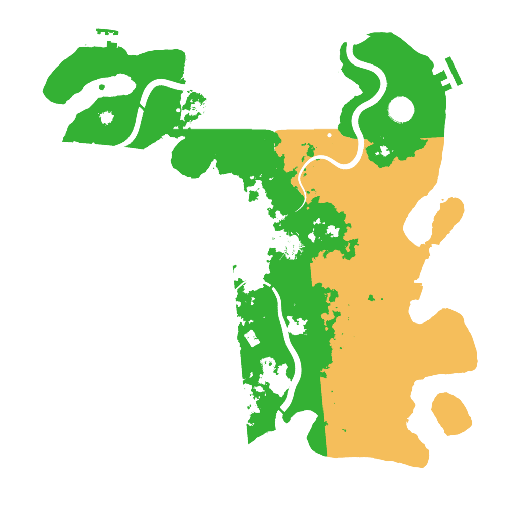 Biome Rust Map: Procedural Map, Size: 3500, Seed: 453520974