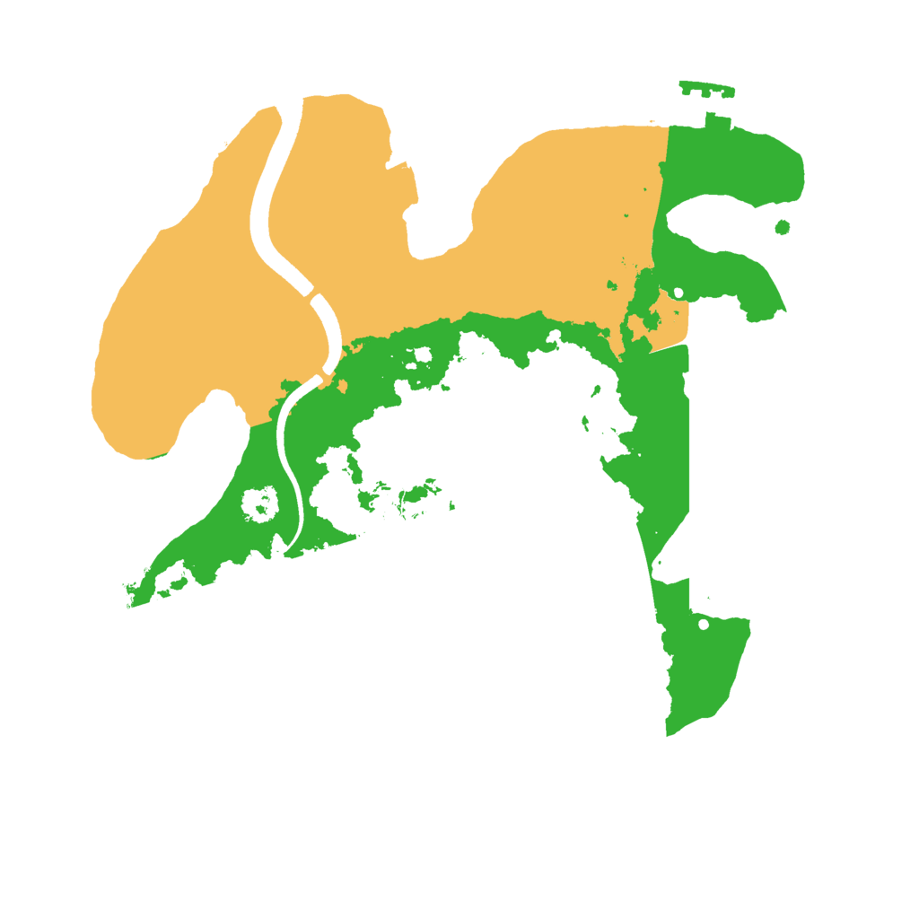 Biome Rust Map: Procedural Map, Size: 2500, Seed: 4388678