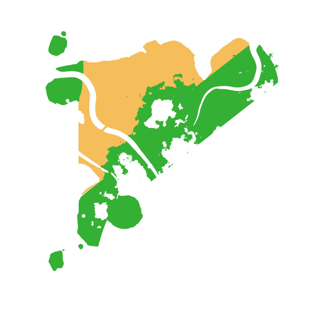 Biome Rust Map: Procedural Map, Size: 2500, Seed: 56732