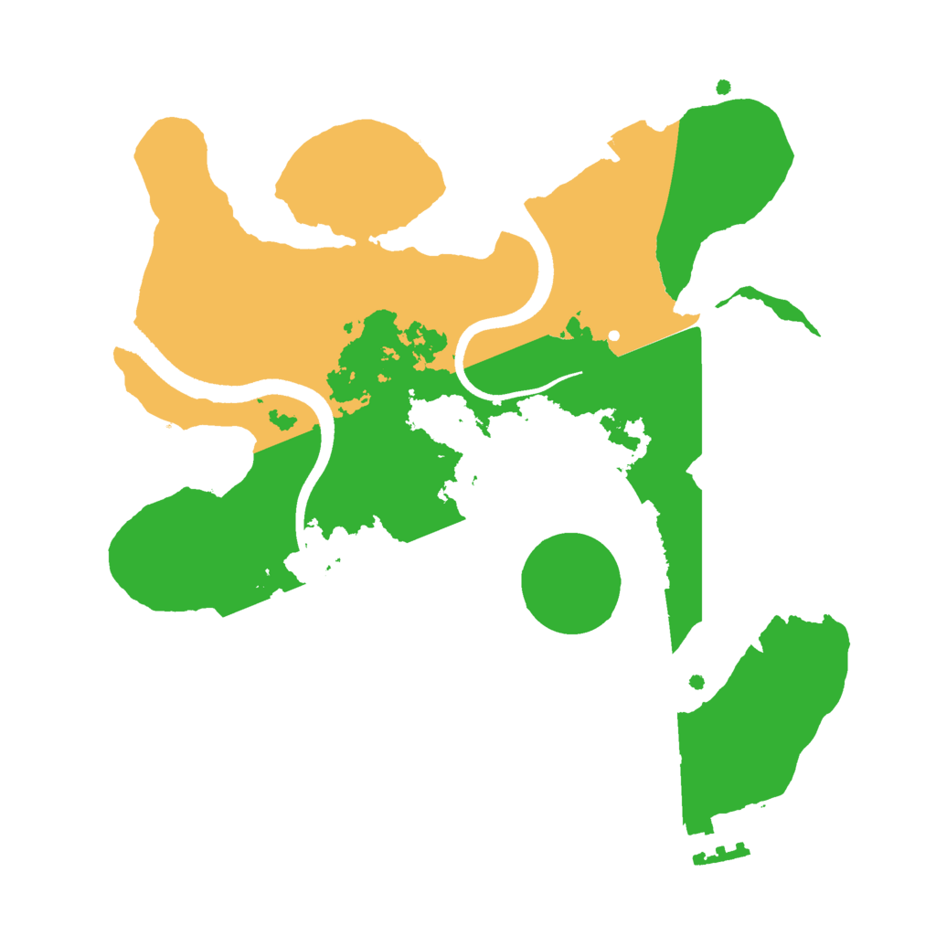 Biome Rust Map: Procedural Map, Size: 2500, Seed: 37549