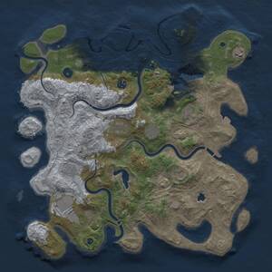 Thumbnail Rust Map: Procedural Map, Size: 4250, Seed: 1075863127, 16 Monuments