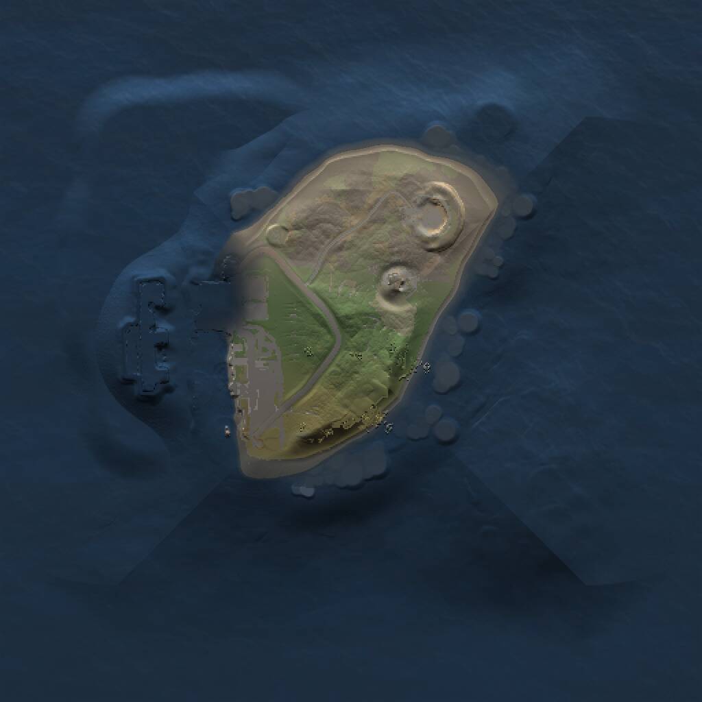 Rust Map: Procedural Map, Size: 1000, Seed: 123134, 2 Monuments