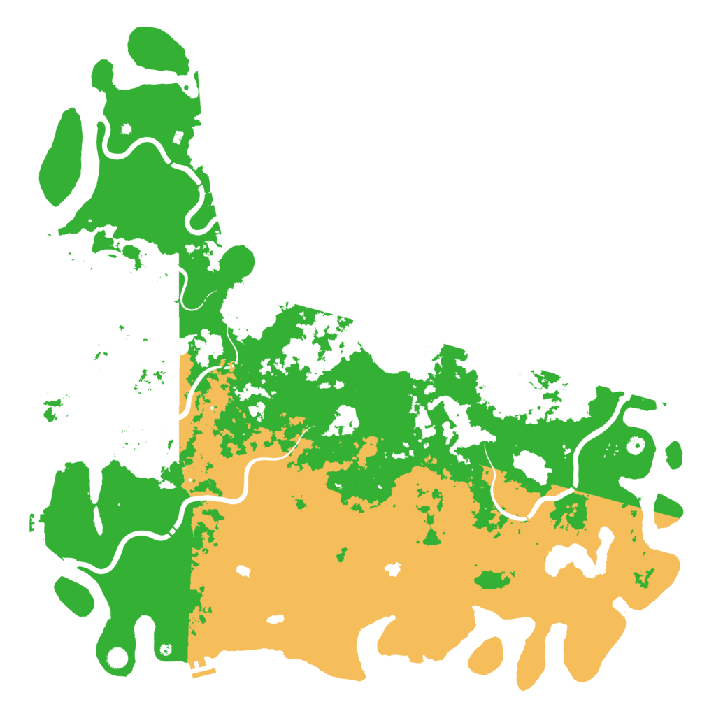 Biome Rust Map: Procedural Map, Size: 6000, Seed: 297141796