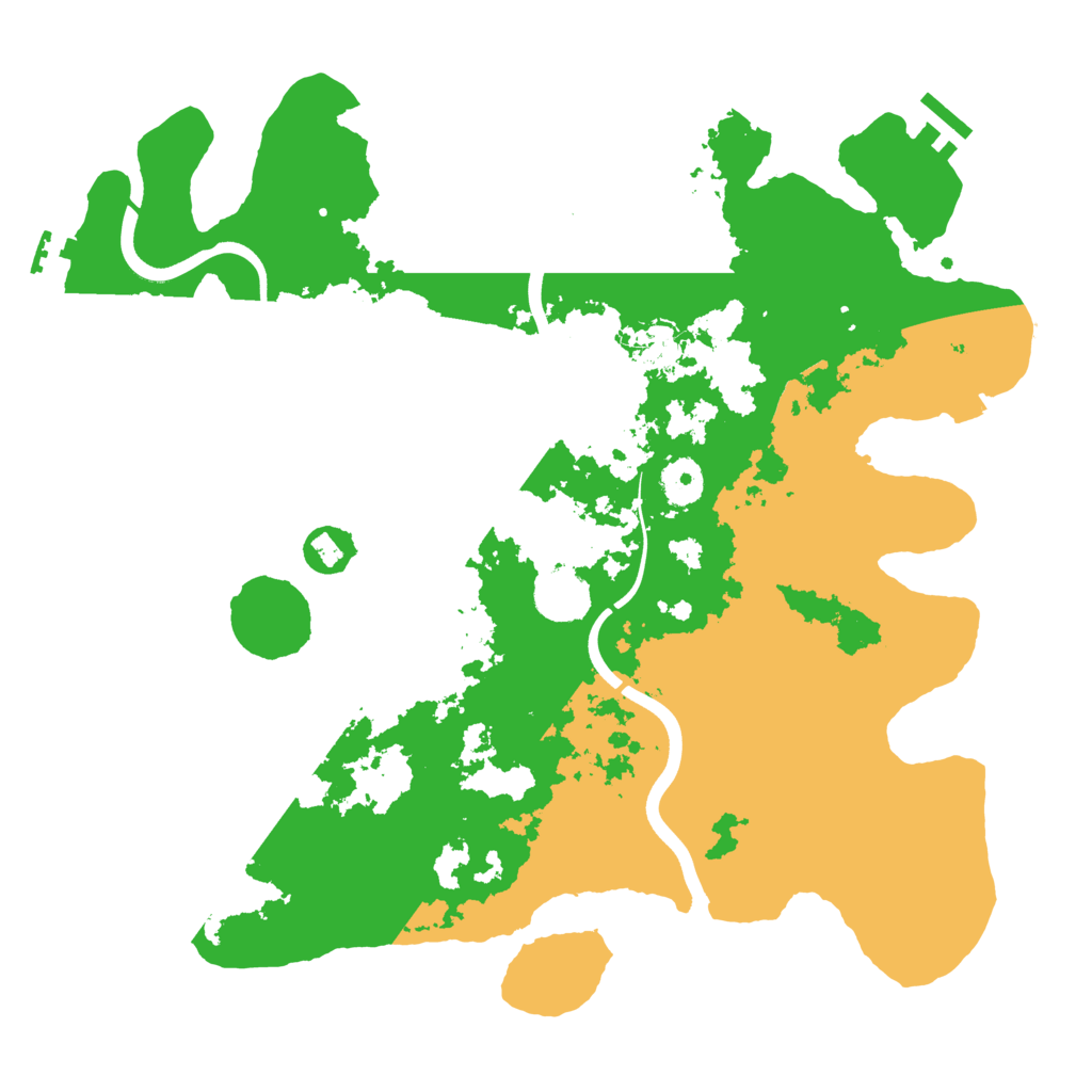 Biome Rust Map: Procedural Map, Size: 3700, Seed: 1309178327