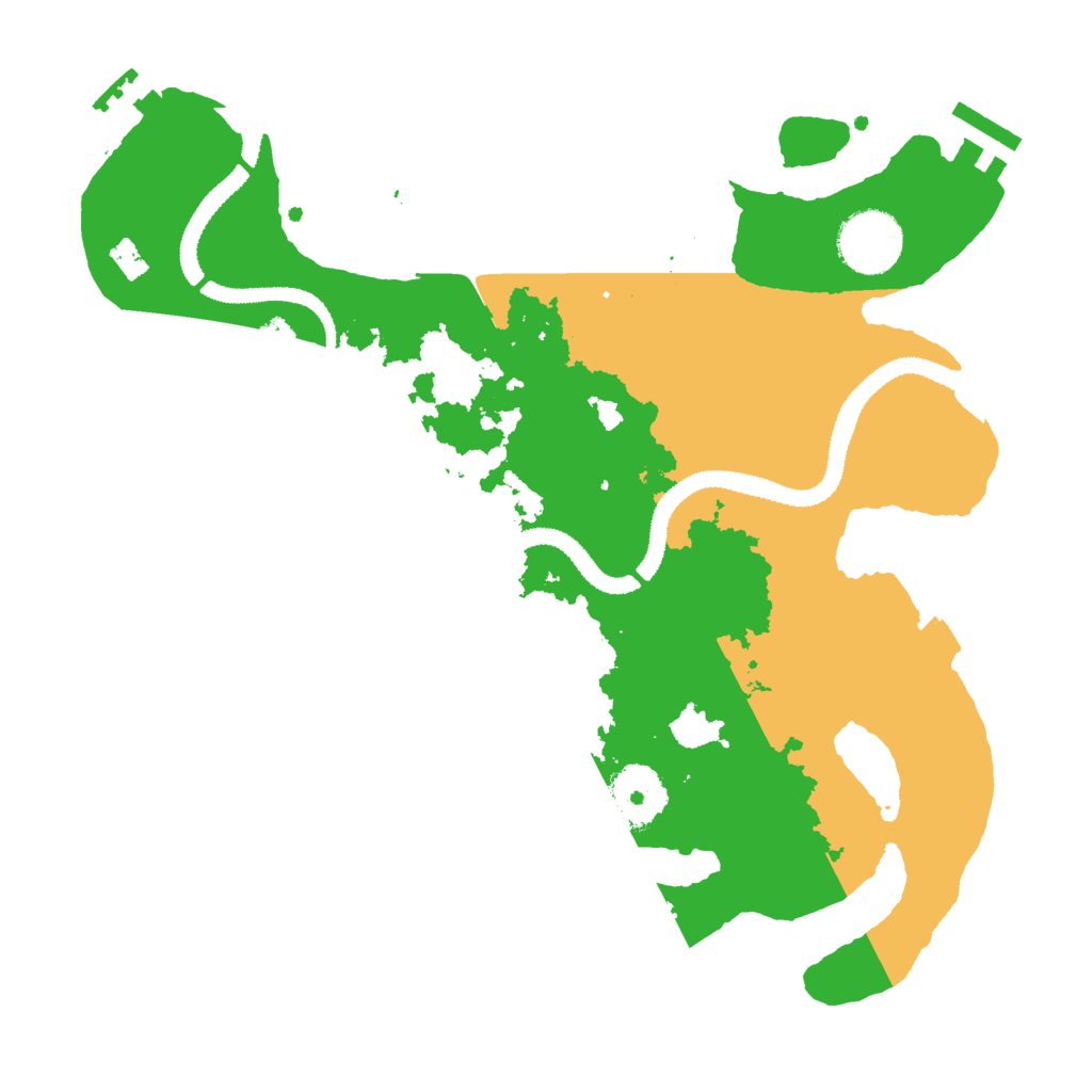 Biome Rust Map: Procedural Map, Size: 3000, Seed: 77796