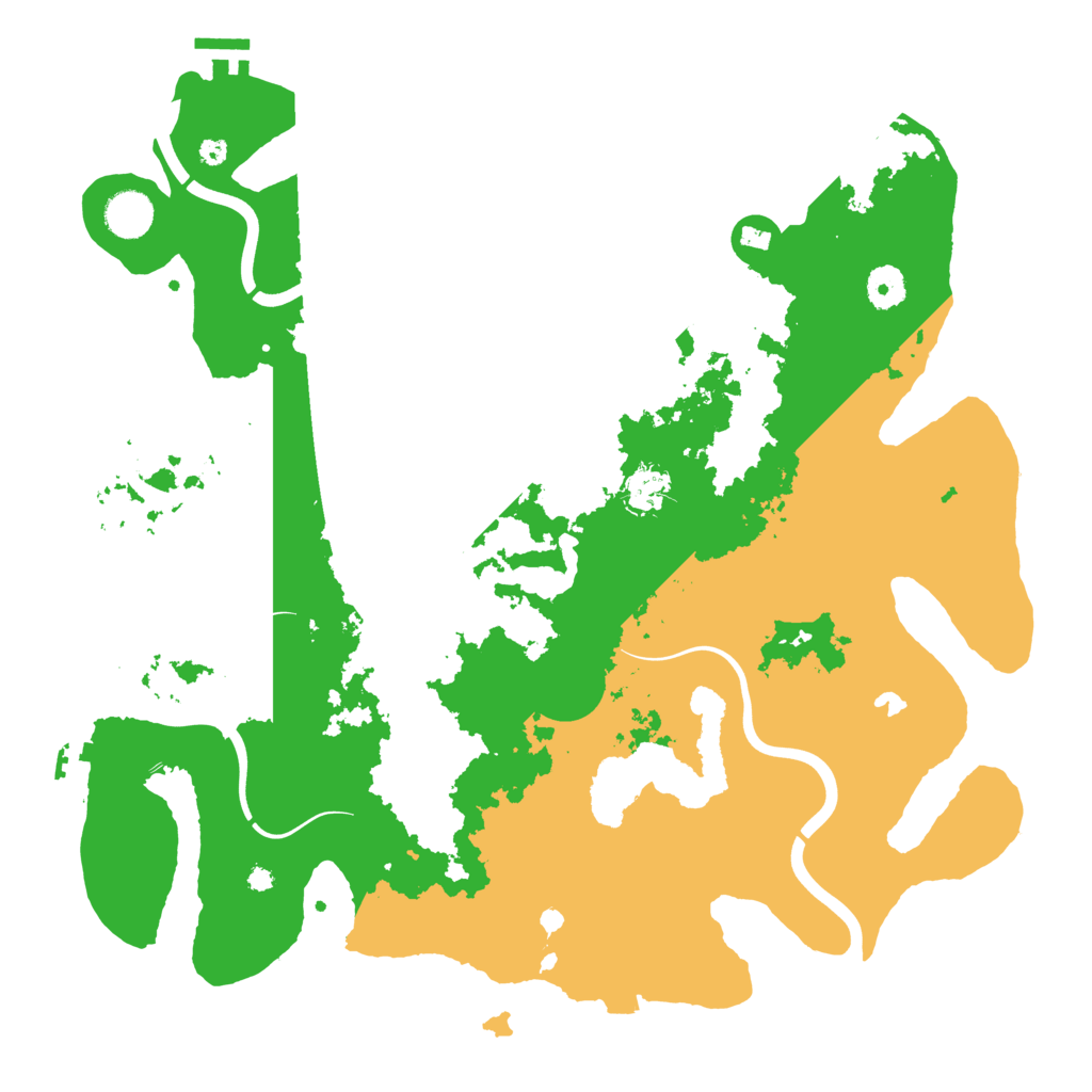 Biome Rust Map: Procedural Map, Size: 4000, Seed: 20250616