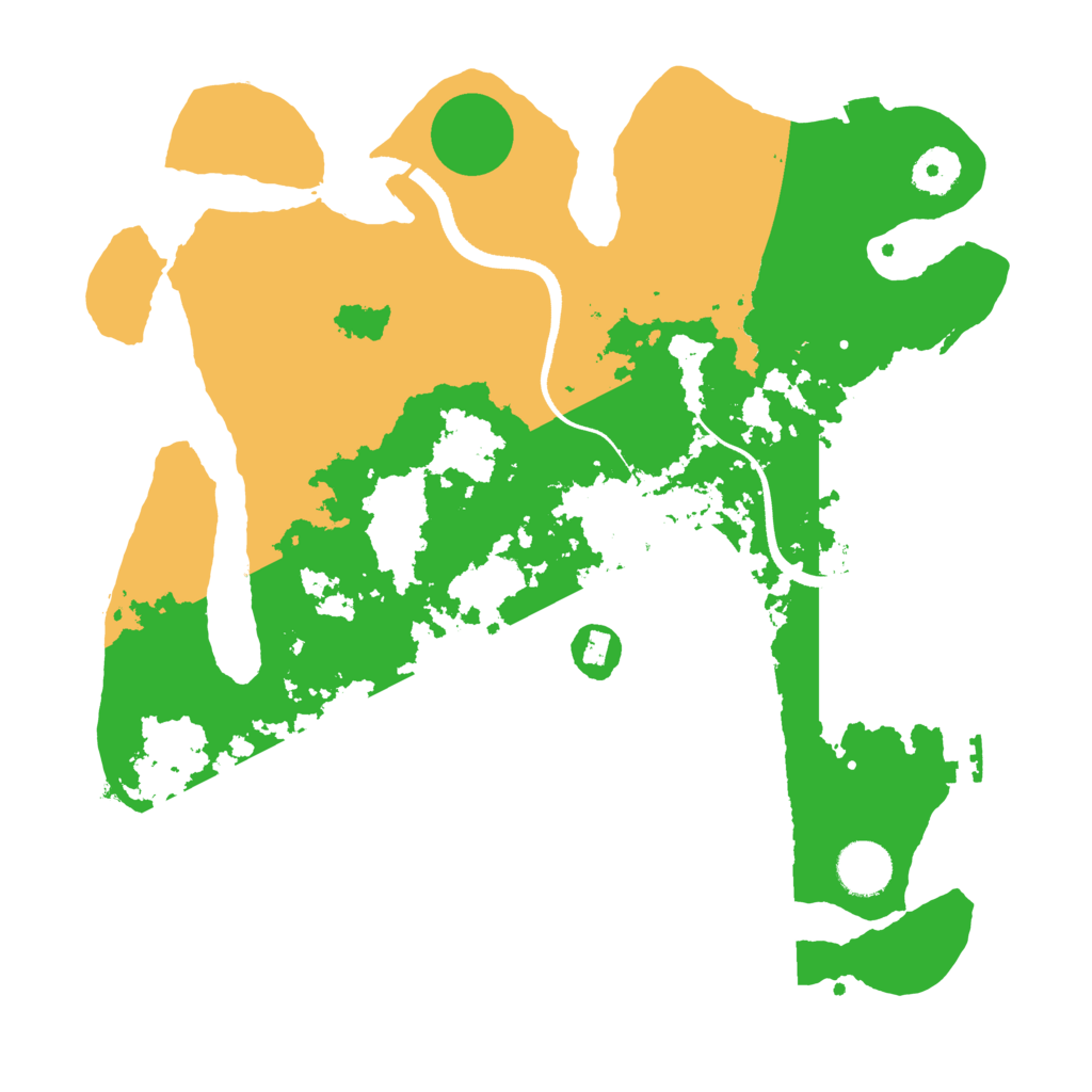 Biome Rust Map: Procedural Map, Size: 3500, Seed: 2041992255
