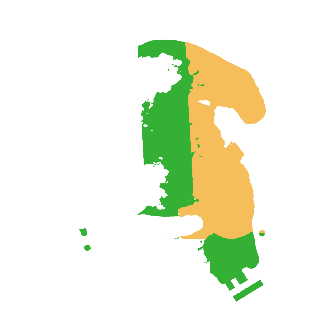 Biome Rust Map: Procedural Map, Size: 2000, Seed: 239350065