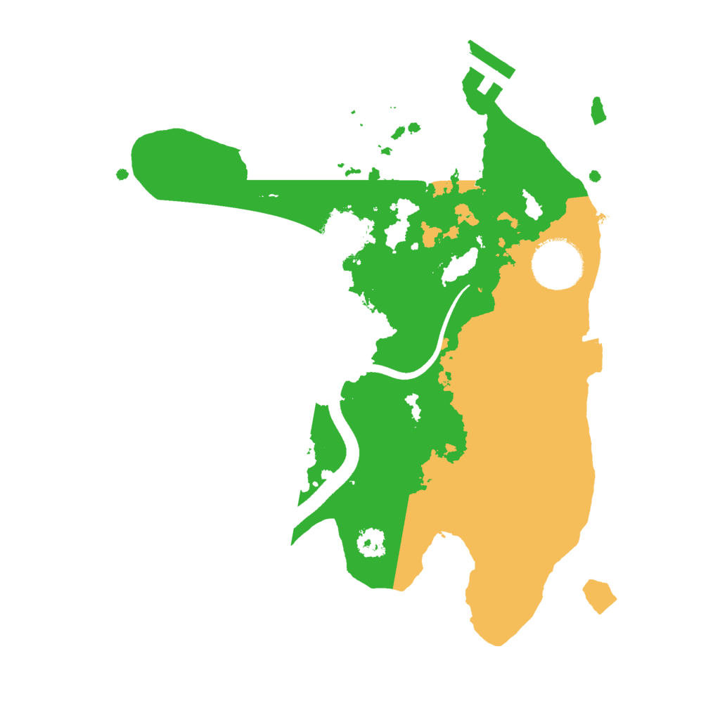 Biome Rust Map: Procedural Map, Size: 2500, Seed: 743983840